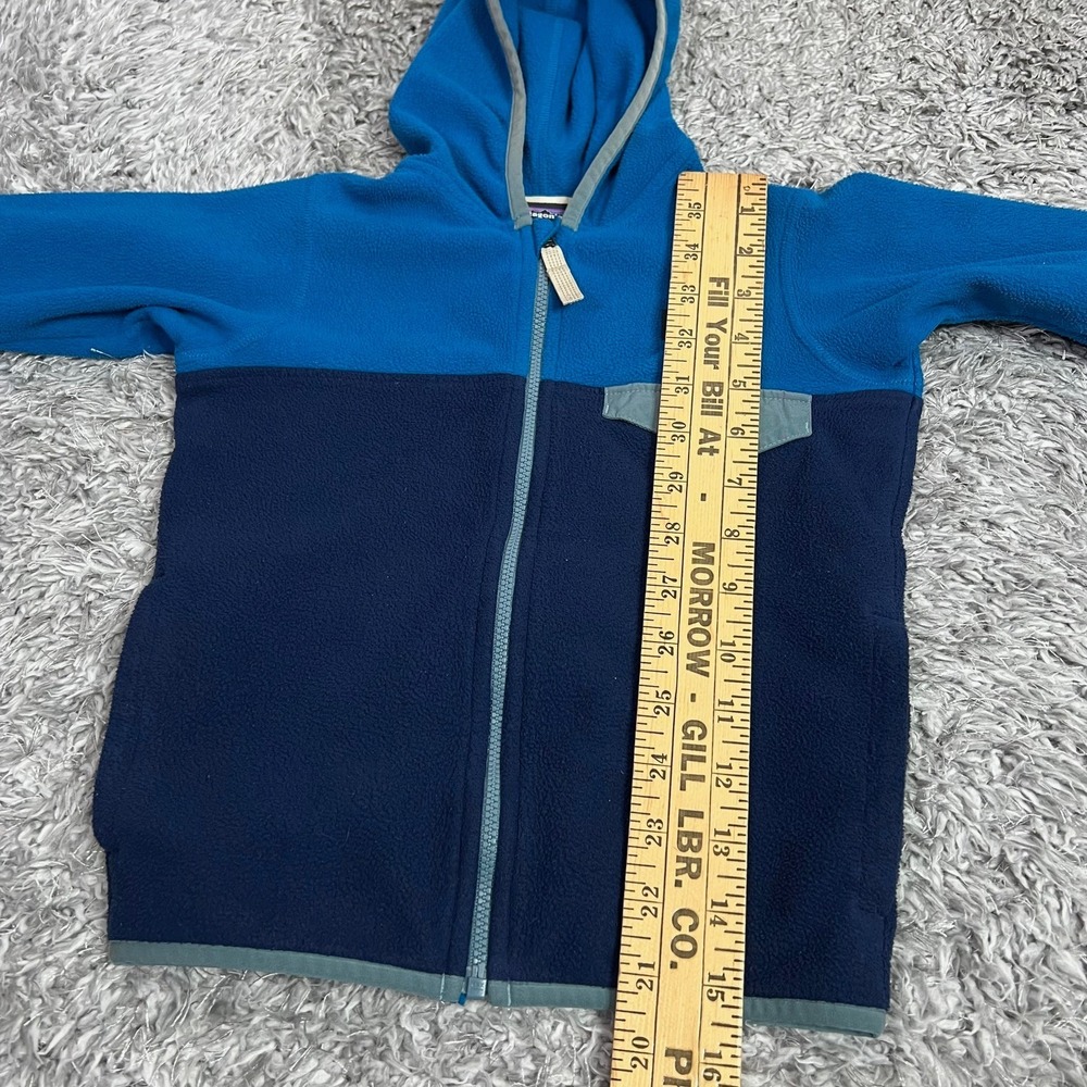 Patagonia Toddler Micro D Snap-T Full Zip Fleece Jacket 4T Blue 60155 - Picture 9 of 13